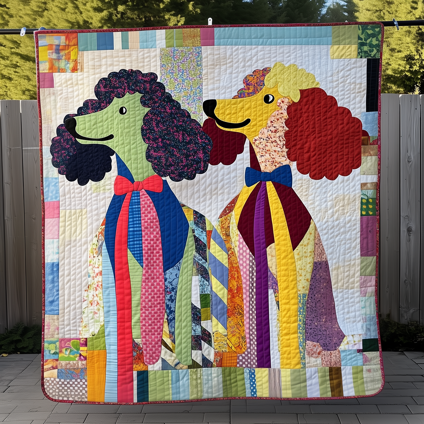 Poodle Quilted Blanket GFTOAB324