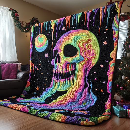 Galaxy Skull Quilted Blanket GFTOAB452