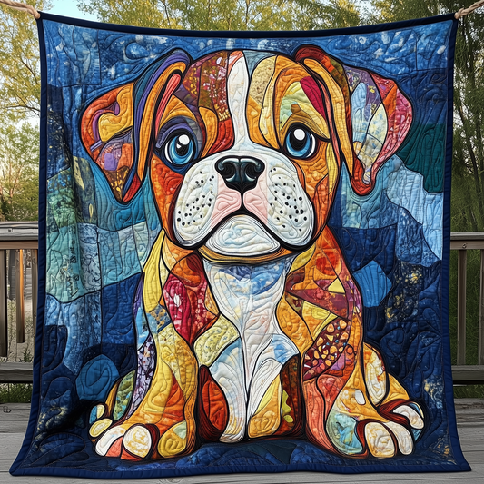 Boxer Dog Quilted Blanket GFTOAB483