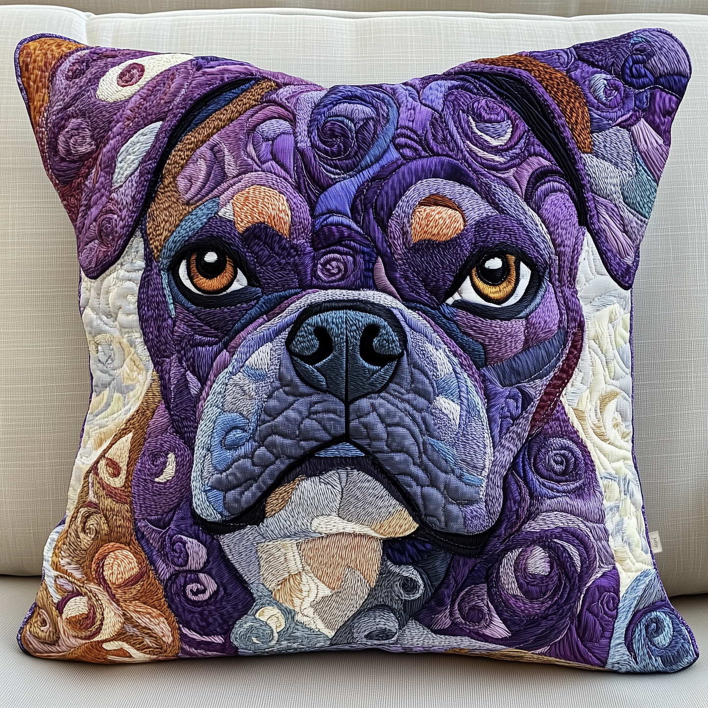 Boxer Dog Quilted Pillow Case GFTOAB523