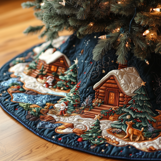 Christmas Winter Wonderland Quilted Tree Skirt GFTOAB637