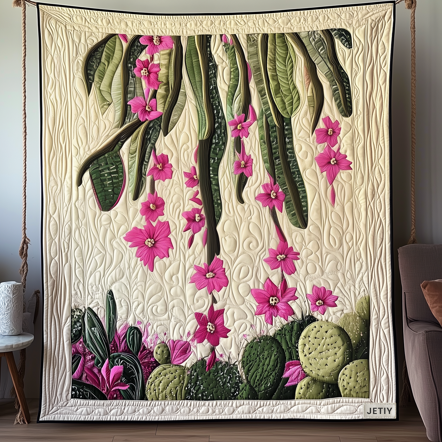 Christmas Cactus Quilted Blanket GFTOAB799