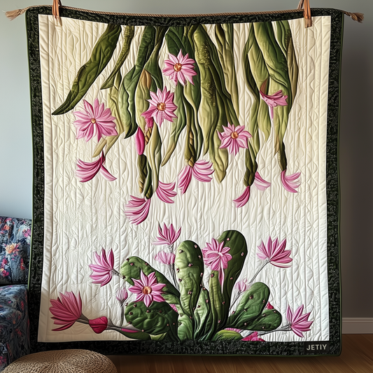 Christmas Cactus Quilted Blanket GFTOAB800