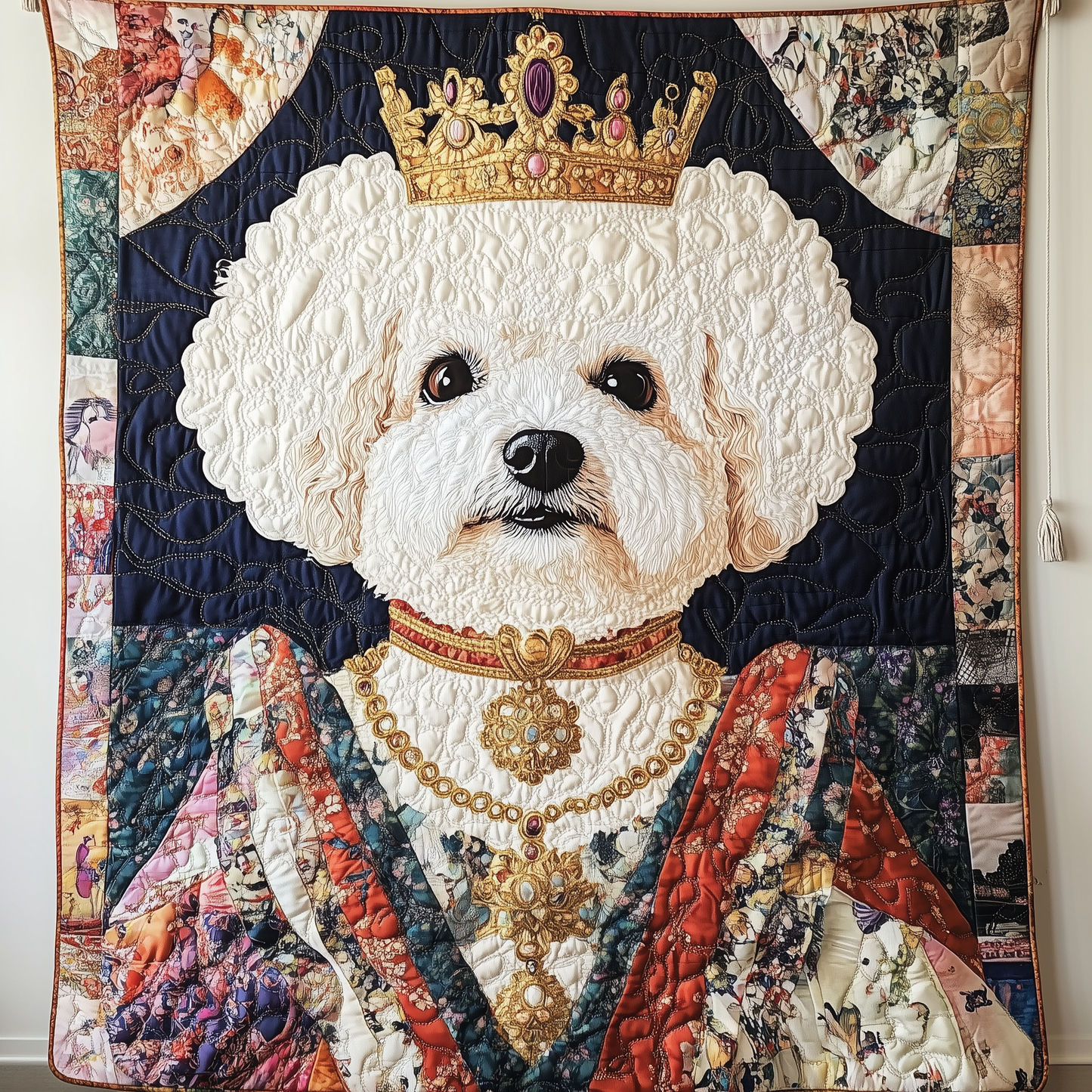 Bichon Frise Queen Quilted Blanket GFTOAB829