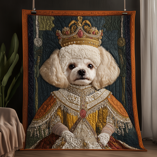 Bichon Frise Queen Quilted Blanket GFTOAB830