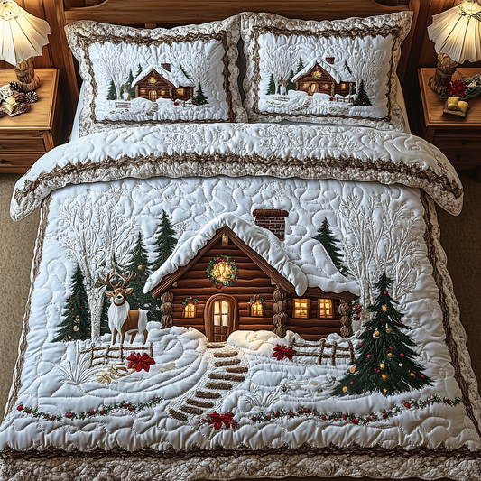 Winter Wonderland 3-Piece Quilted Bedding Set GFTOAB946