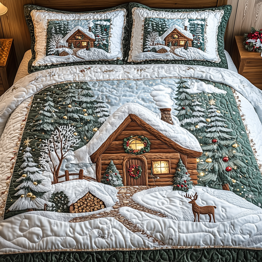 Winter Wonderland 3-Piece Quilted Bedding Set GFTOAB947