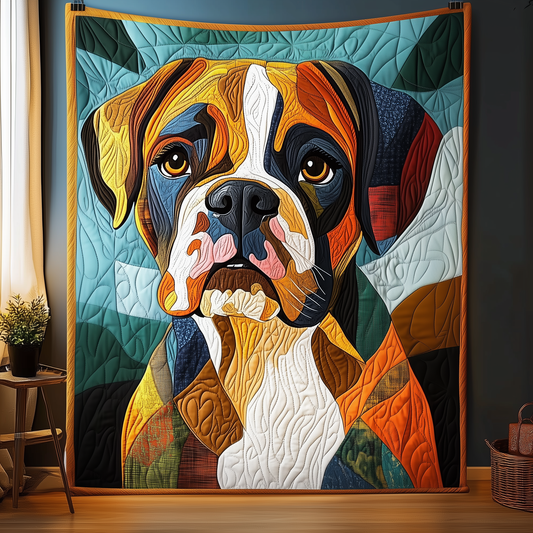 Boxer Dog Quilted Blanket GFTOAB969