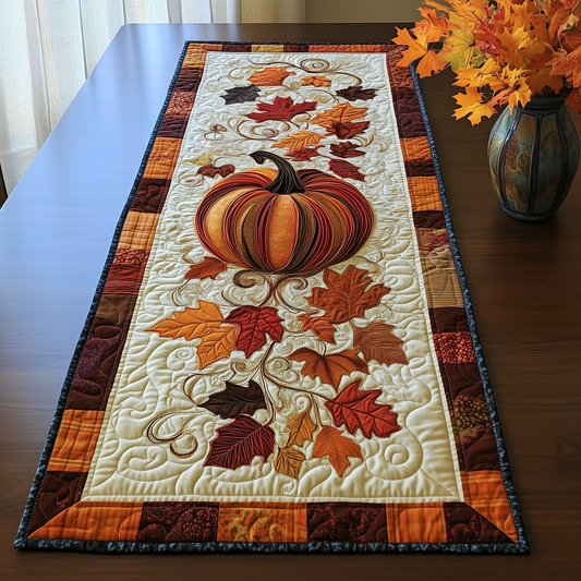 Pumpkin Quilted Table Runner GFTOHD048