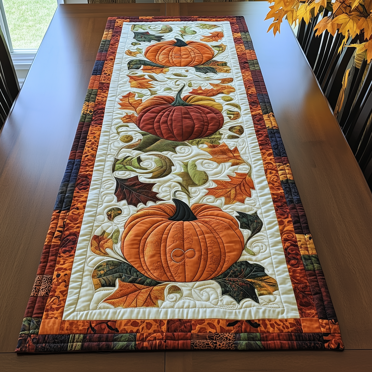 Pumpkin Quilted Table Runner GFTOHD050