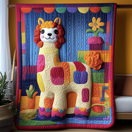 Vibrant Alpaca Quilted Blanket GFTOHD1065