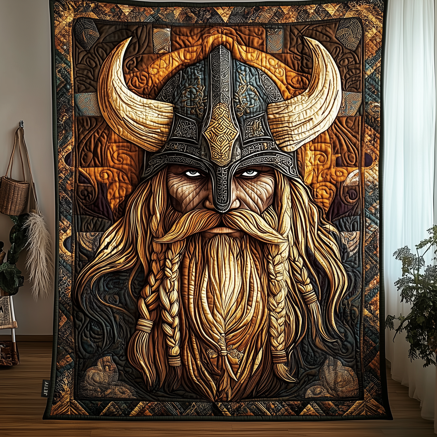 Viking Warrior Quilted Blanket GFTOHD1089