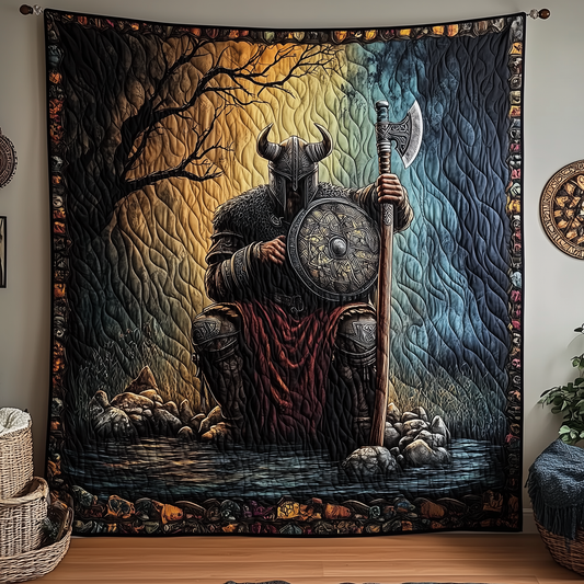 Viking Warrior Quilted Blanket GFTOHD1094