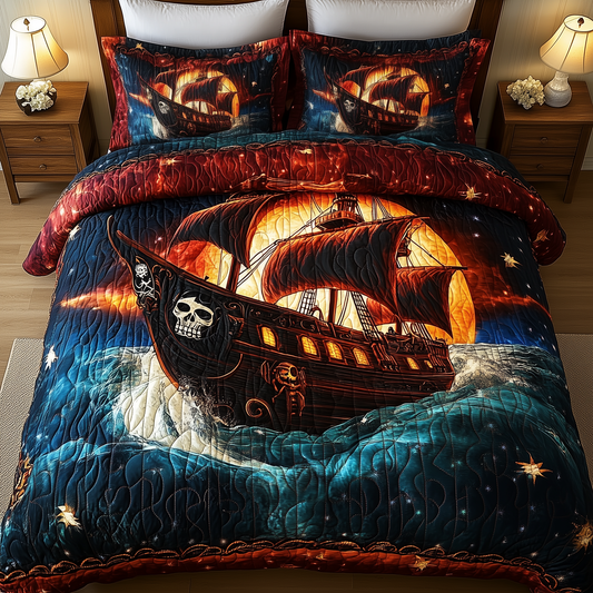 Phantom of the Seas 3-Piece Quilted Bedding Set GFTOHD1166