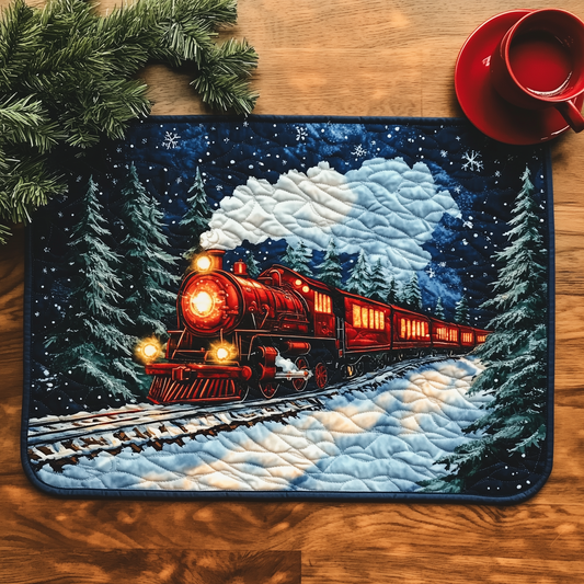 Twilight Snow Express Quilted Placemat GFTOHD143