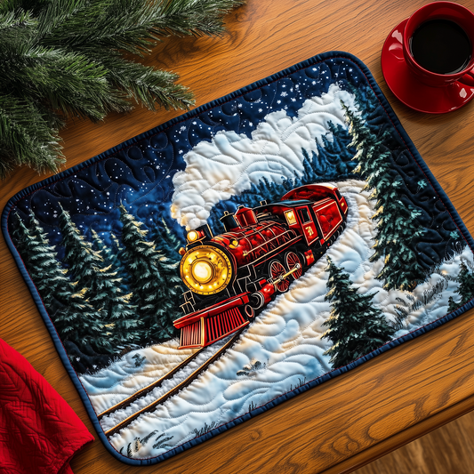 Twilight Snow Express Quilted Placemat GFTOHD147