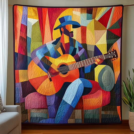 Brilliant Guitarist Quilted Blanket GFTOHD193