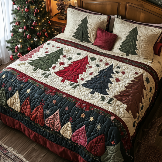 Holiday Forest 3-Piece Quilted Bedding Set GFTOHD719