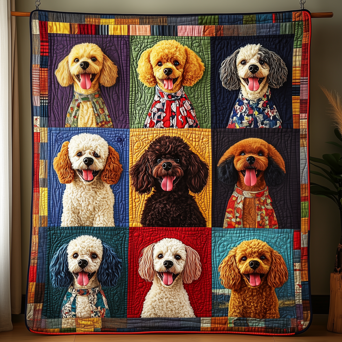 Poodle Quilted Blanket GFTOMH004