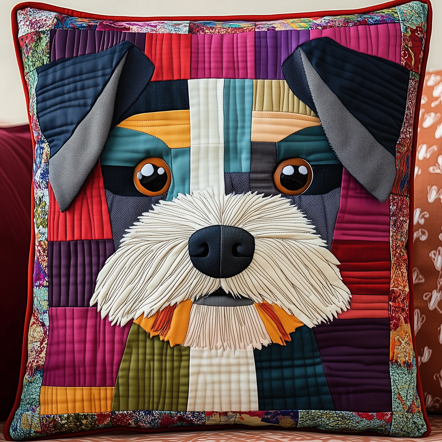 Schnauzer Quilted Pillow Case GFTONL1035