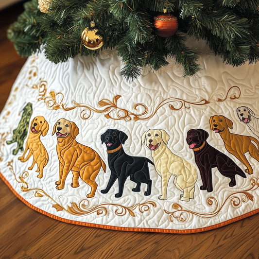 Labrador Retriever Quilted Tree Skirt GFTONL1060