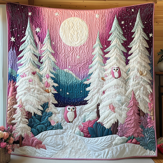 Pink Moonlight Quilted Blanket GFTONL1330