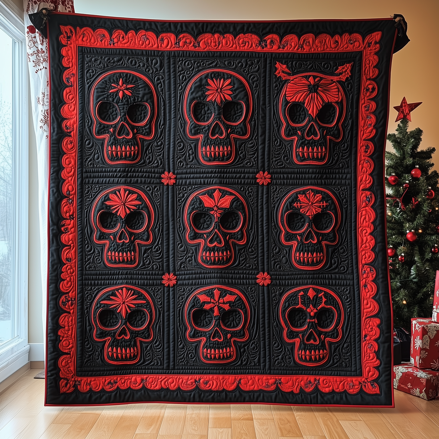 Skull Concept Quilted Blanket GFTONL1446