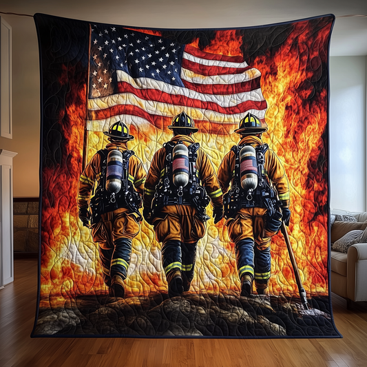 American Firefighter Quilted Blanket GFTONL1462