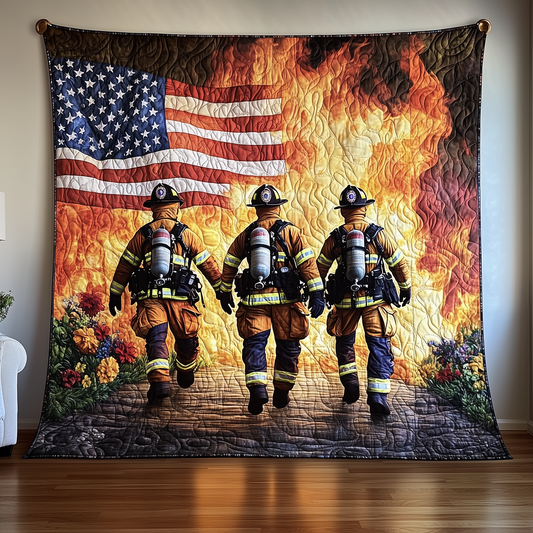 American Firefighter Quilted Blanket GFTONL1465