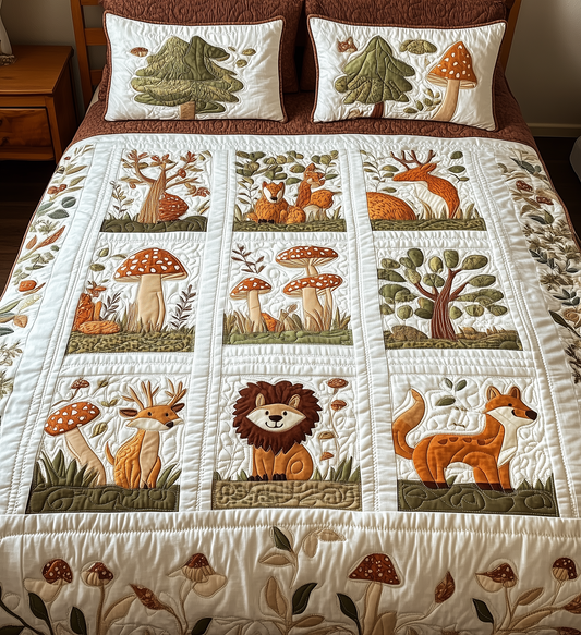 Woodland Animal Quilted Blanket GFTONL224