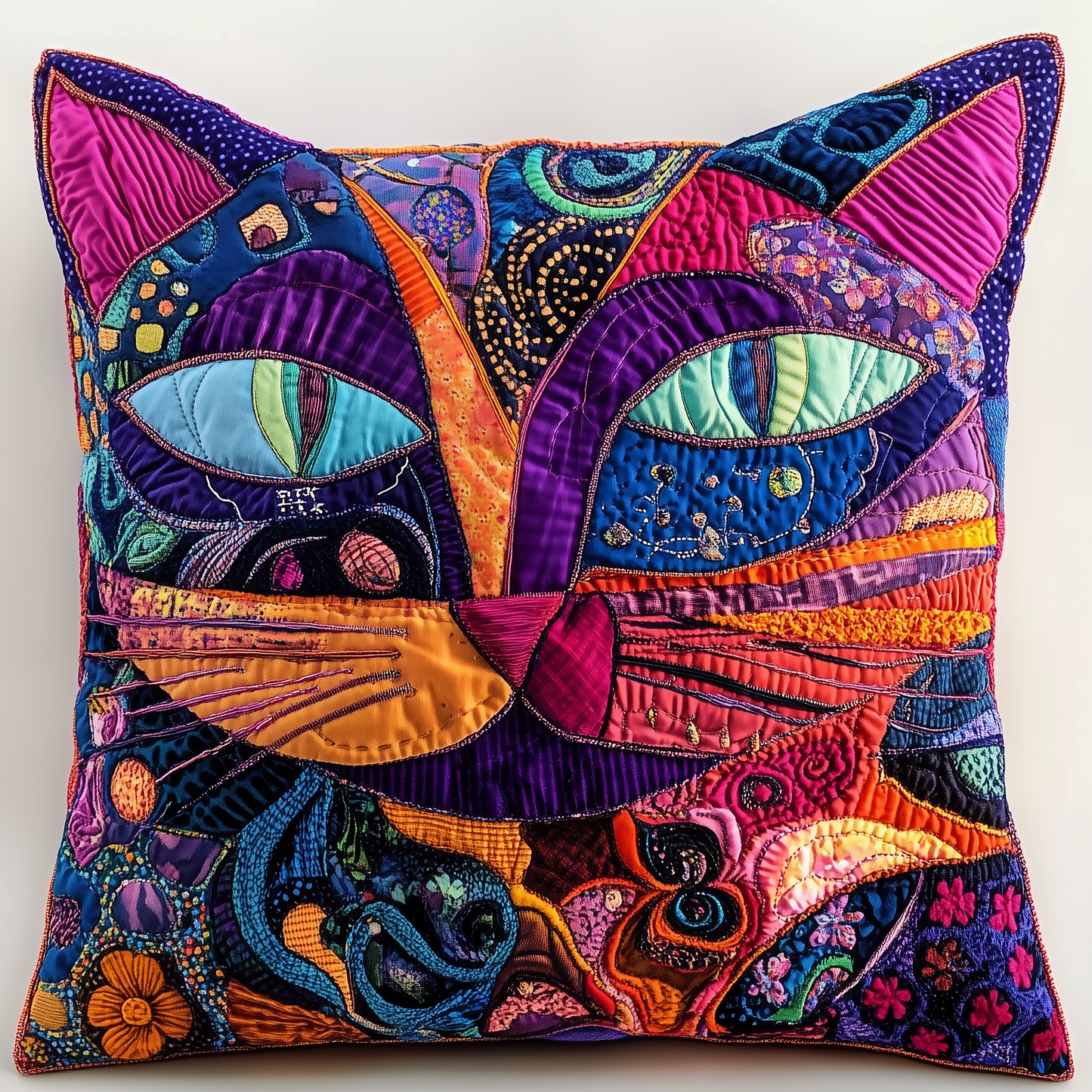 Cat Quilted Pillow Case GFTONL414