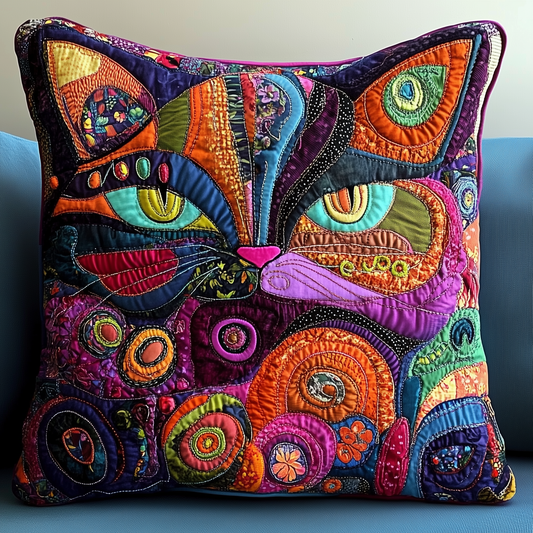 Cat Quilted Pillow Case GFTONL416