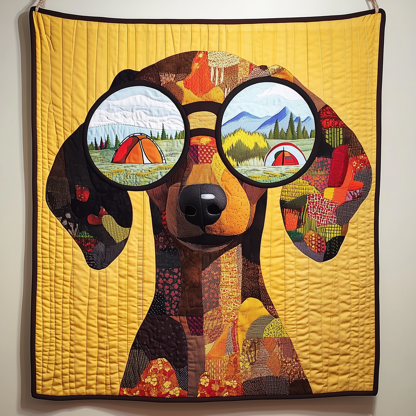 Adventure Dachshund Quilted Blanket GFTONL643