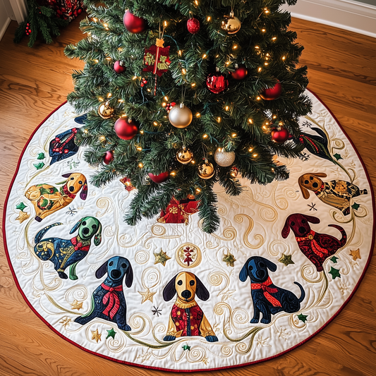 Dachshund Quilted Tree Skirt GFTONL700