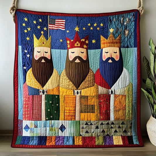 Three Kings Wise Men Quilted Blanket GFTONL910