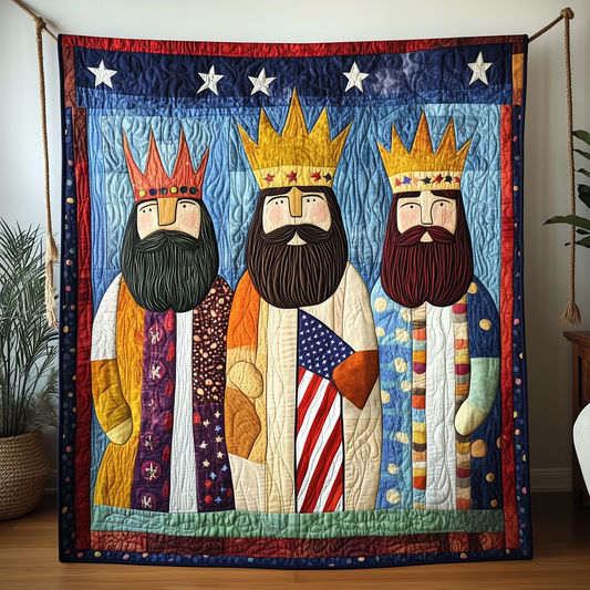 Three Kings Wise Men Quilted Blanket GFTONL911