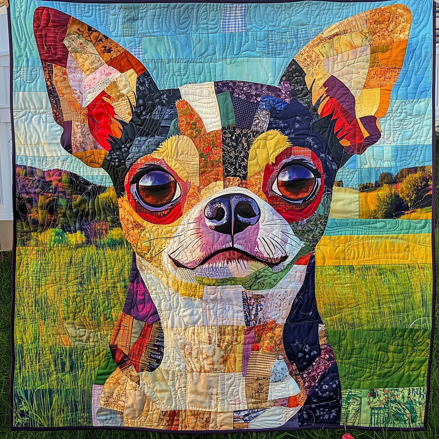 Chihuahua Quilted Blanket GFTONL975