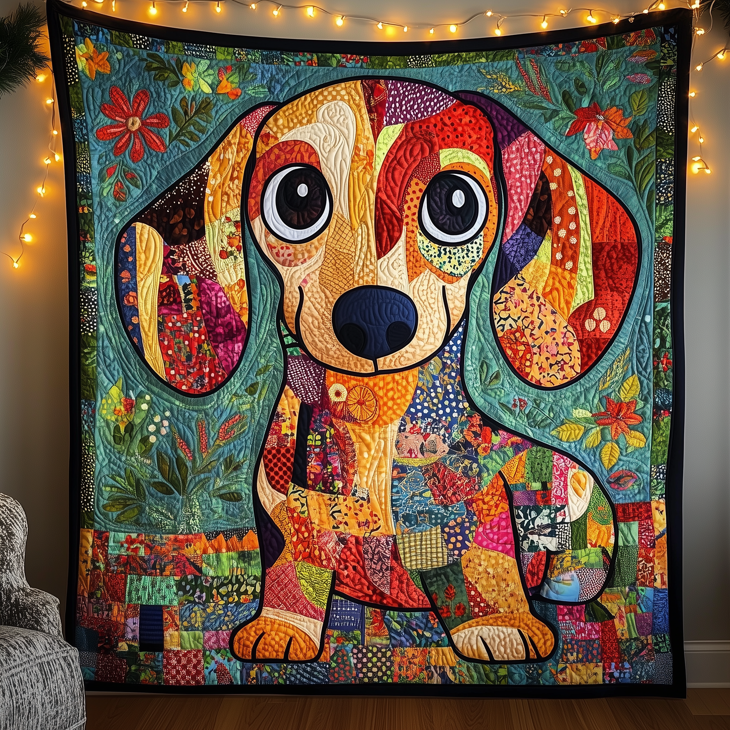 Dachshund Quilted Blanket GFTONL995