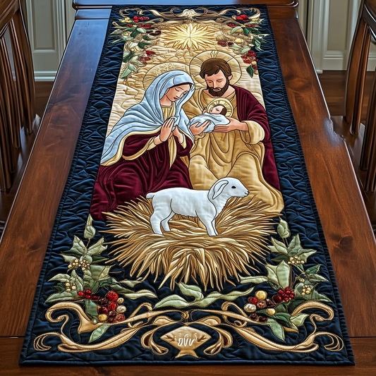 The Whole Reason For The Season Quilted Table Runner GFTOTL1040