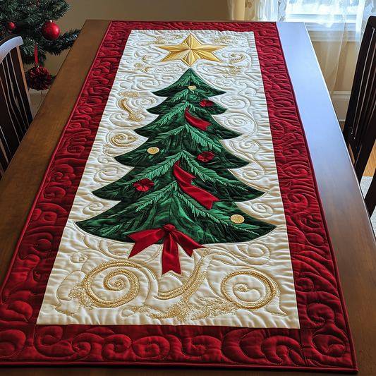 Christmas Tree Quilted Table Runner GFTOTL1105