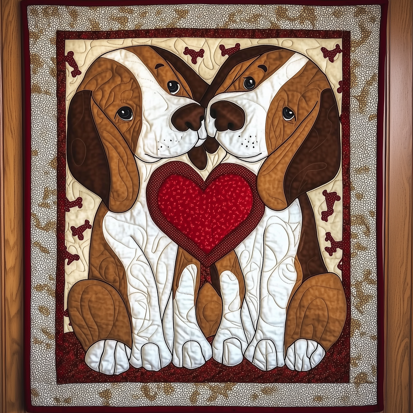 Beagle Bond of Love Quilted Blanket GFTOTL1167