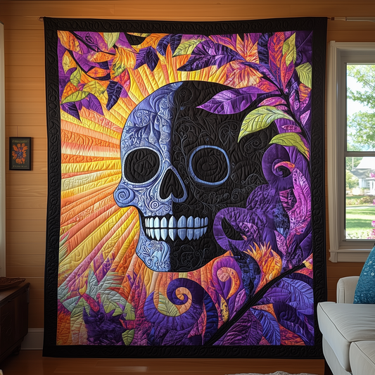 Nightbloom Skull Quilted Blanket GFTOTL1221