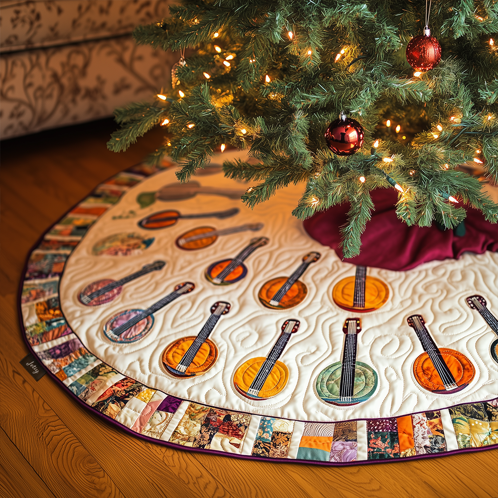 Classical Banjo Quilted Tree Skirt GFTOTL1324