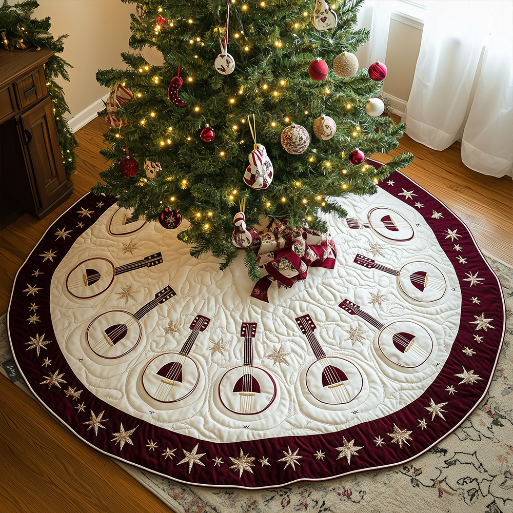 Festive Banjo Quilted Tree Skirt GFTOTL1332