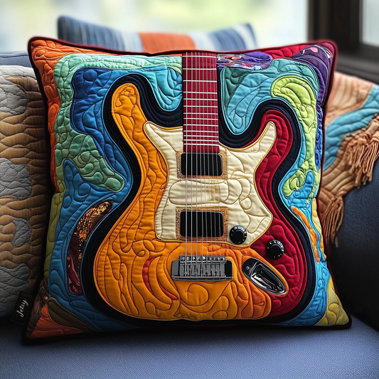 Swirl Guitar Quilted Pillow Case GFTOTL212