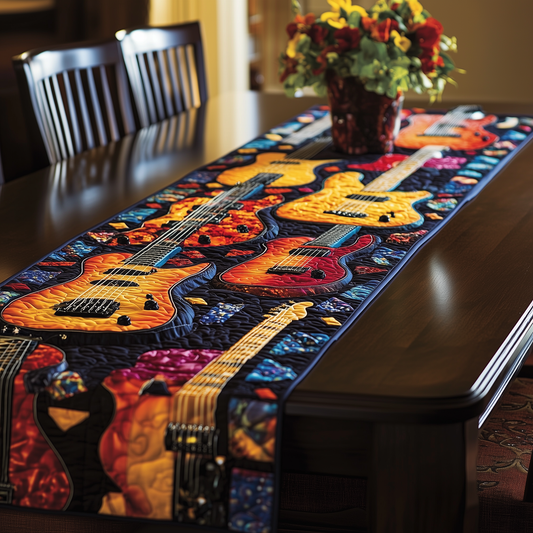 Swirl Guitar Quilted Table Runner GFTOTL220