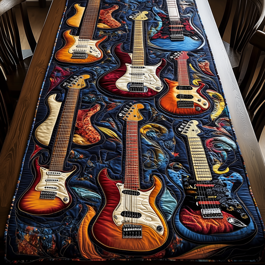 Swirl Guitar Quilted Table Runner GFTOTL223