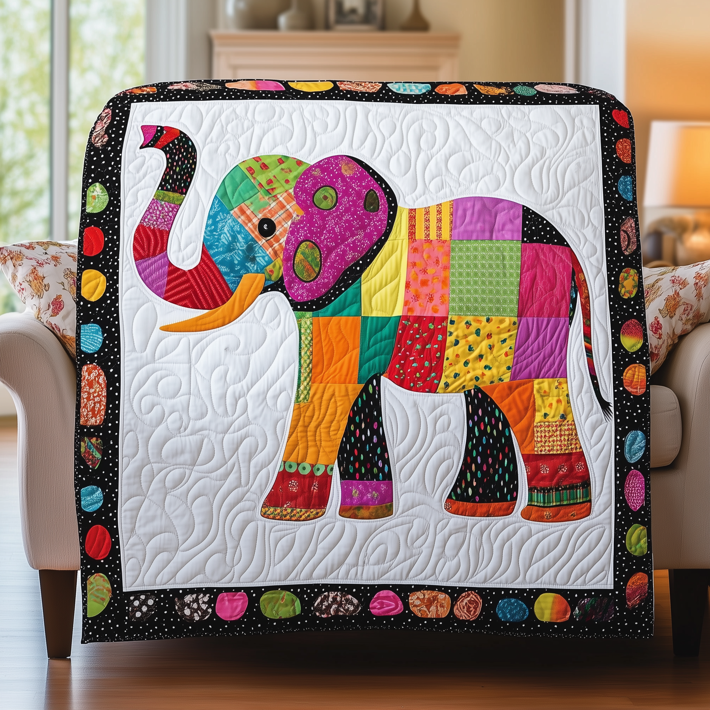 Baby Elephant Quilted Blanket GFTOTL332