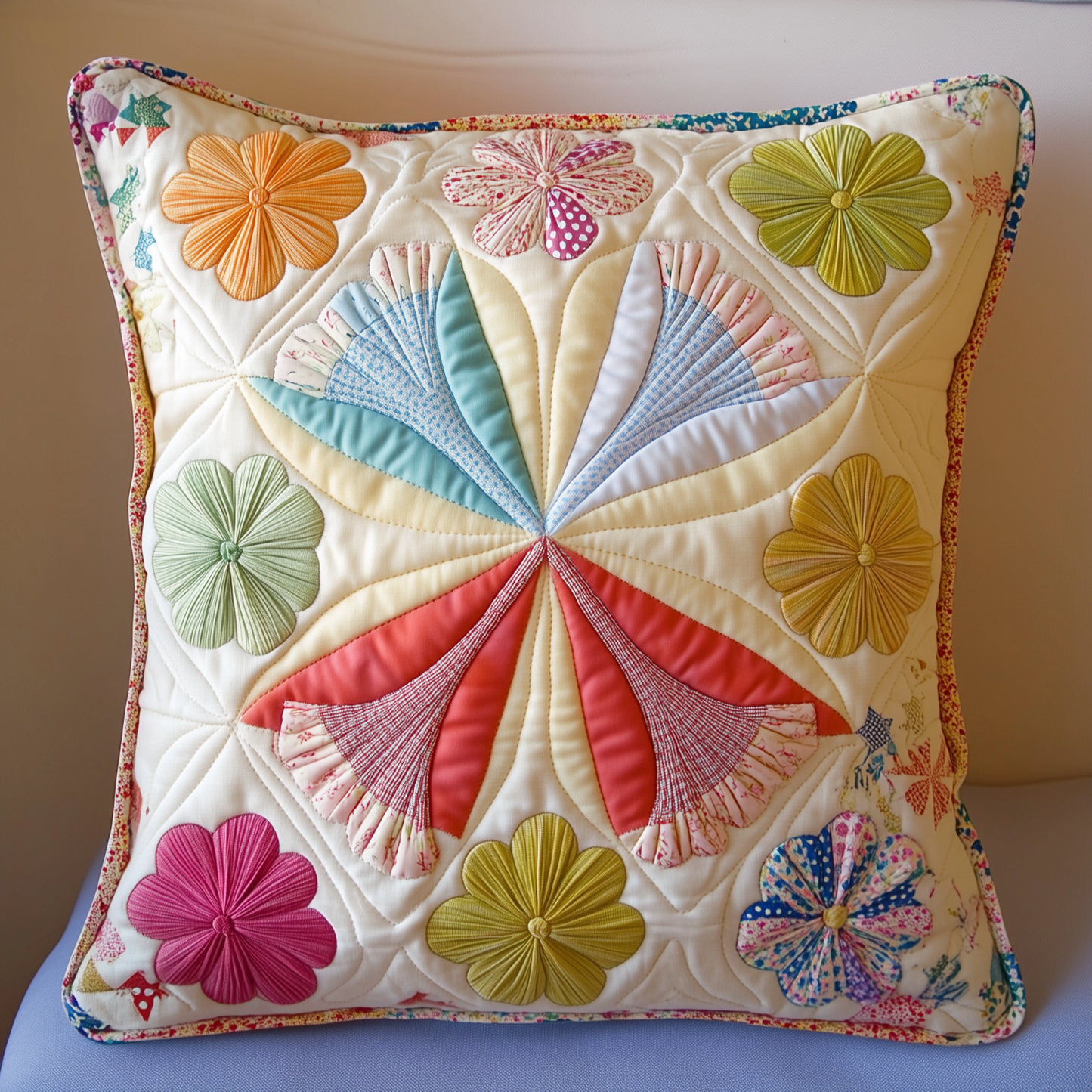 Bright Stars Quilted Pillow Case GFTOTL474