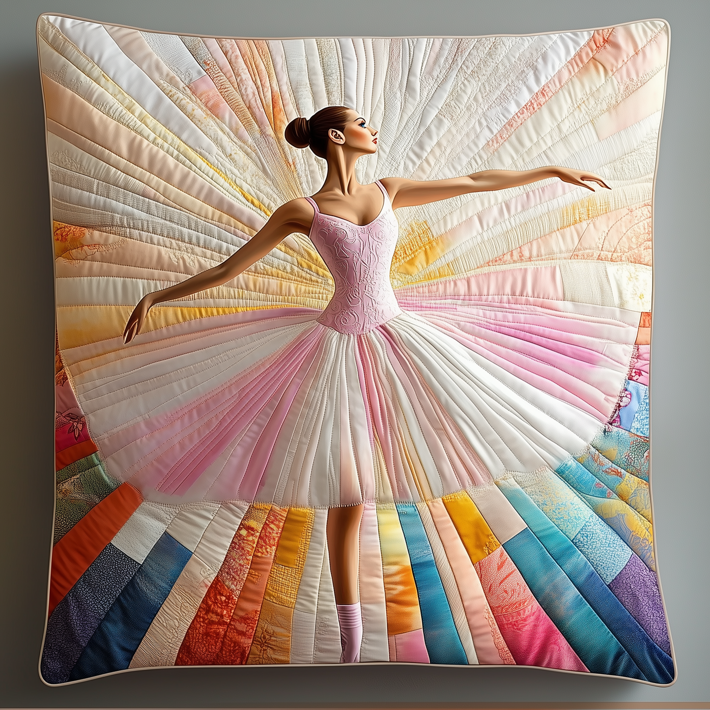 Ballerina Girl Quilted Pillow Case GFTOTL481